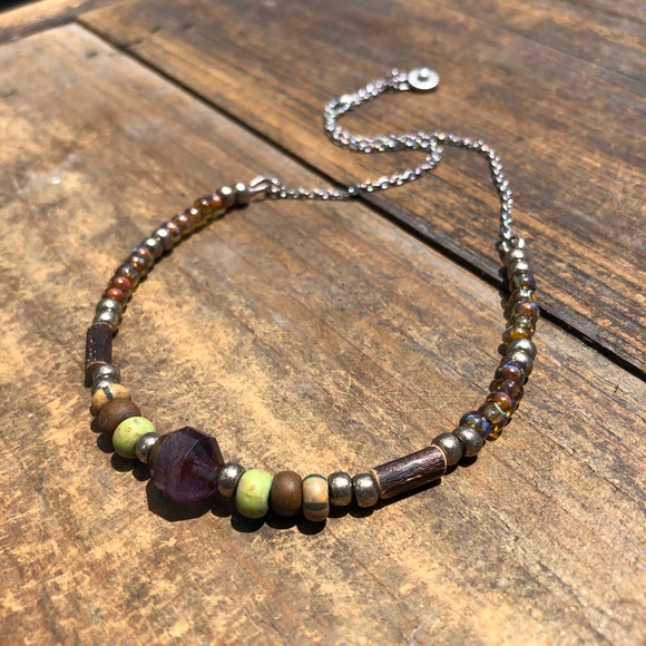 Walk in the Woods - Phantom Amethyst Necklace - Picture 6 of 7